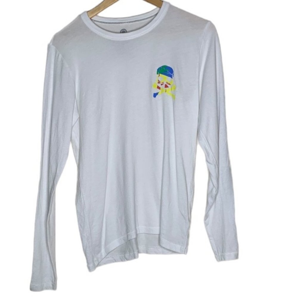 T12 SoulCycle Tropical colors skull basic long sleeve tee size XS